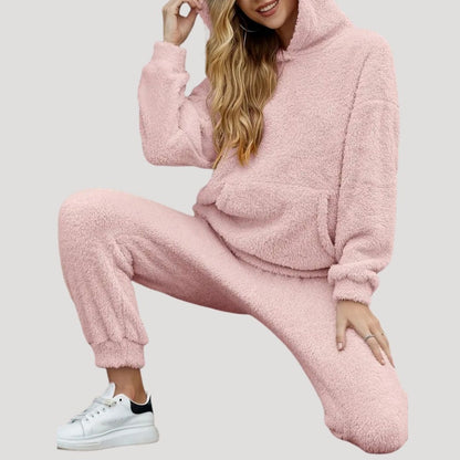 Dame Forårs Cozy Hættetrøje Loungewear Sæt