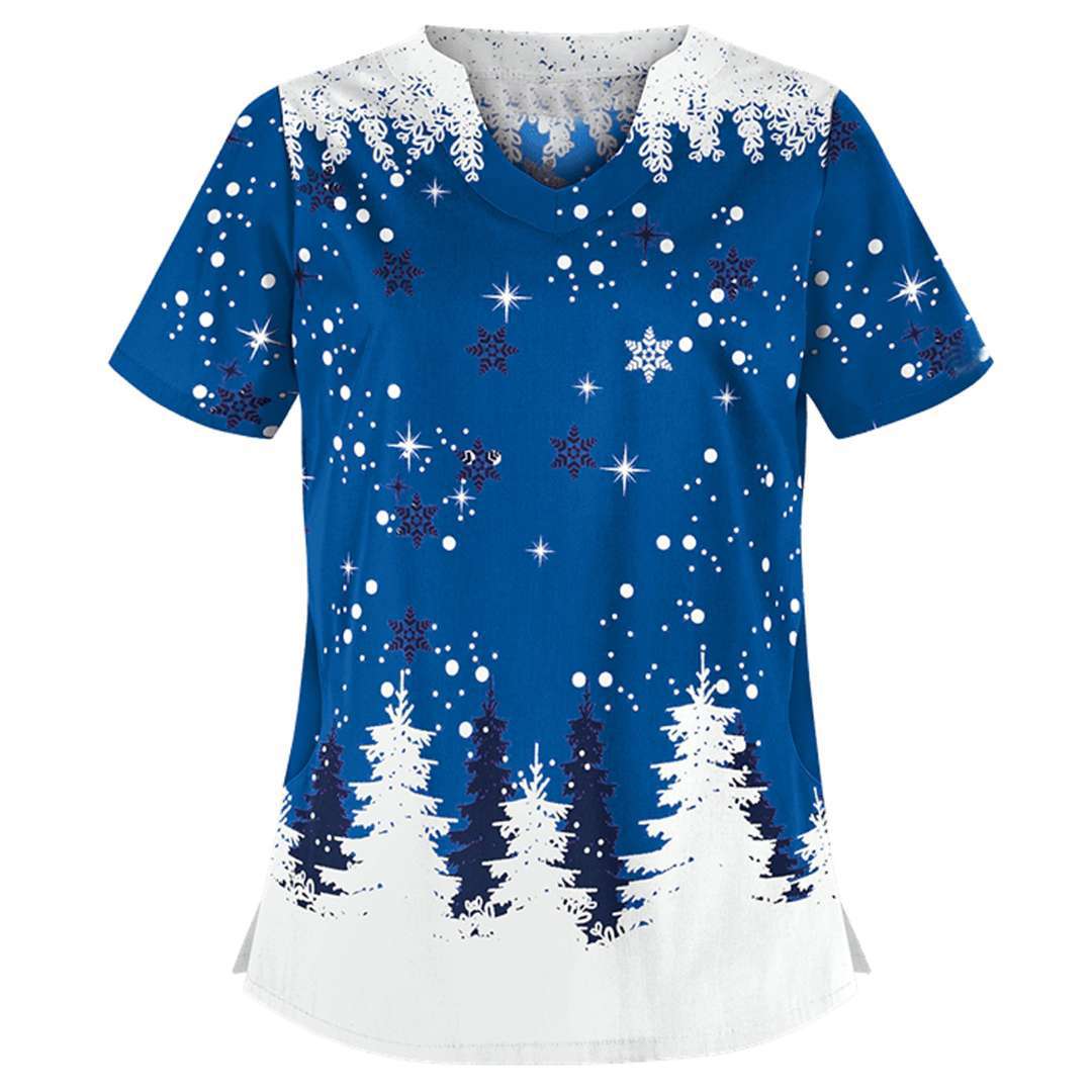 Ginger | Jule t shirt med v hals og print