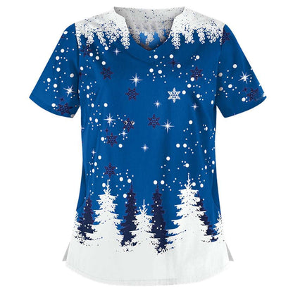 Ginger | Jule t shirt med v hals og print