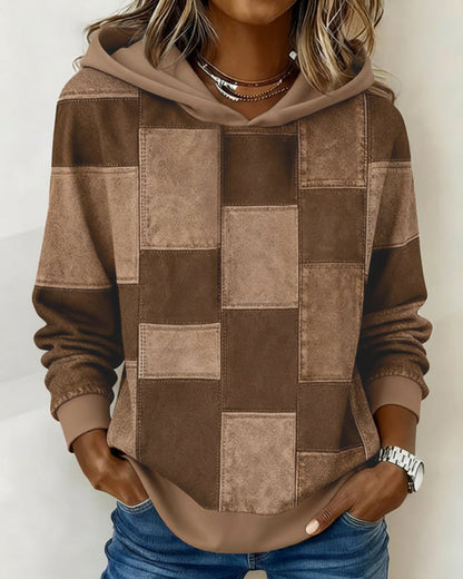 Ronja | Ternet hoodie i blødt bomuldsmix med lange ærmer