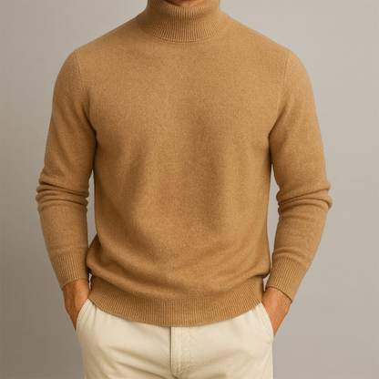 Kristian | Rund hals striksweater med klassisk pasform