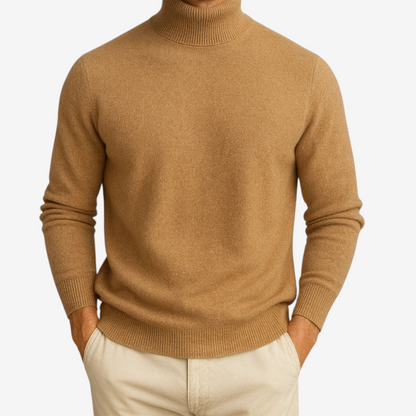Kristian | Rund hals striksweater med klassisk pasform
