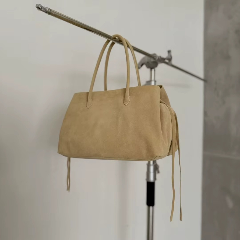 Dame Shoulder Bag med Lynlåslommer og Håndtag