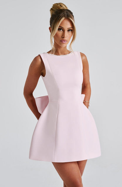 Dame Struktureret Mini Kjole til Bryllupsgæst