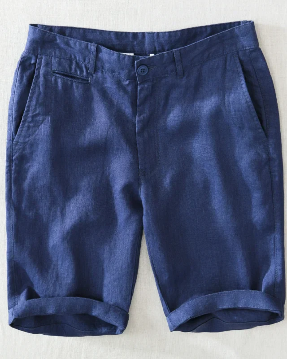 Komfortable Afslappet Letvægts Linned Shorts