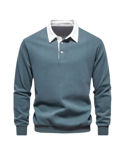 Elegant Casual Stilfuld Polo Sweater