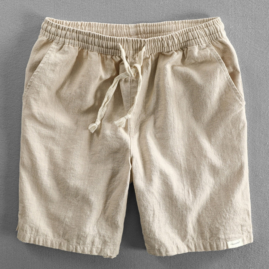 Japansk Inspirerede Åndbare Bomulds Shorts