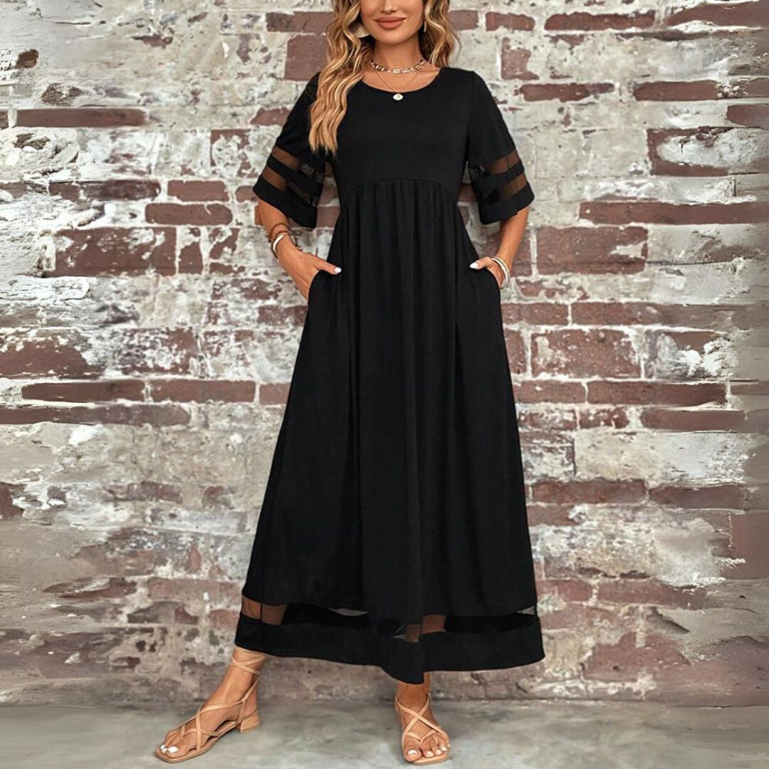 Dame Elegant Stilfuld Casual Maxi-kjole
