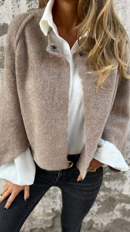 Kvalitets Moderne Behagelig Stilfuld Wool-uldfrakke