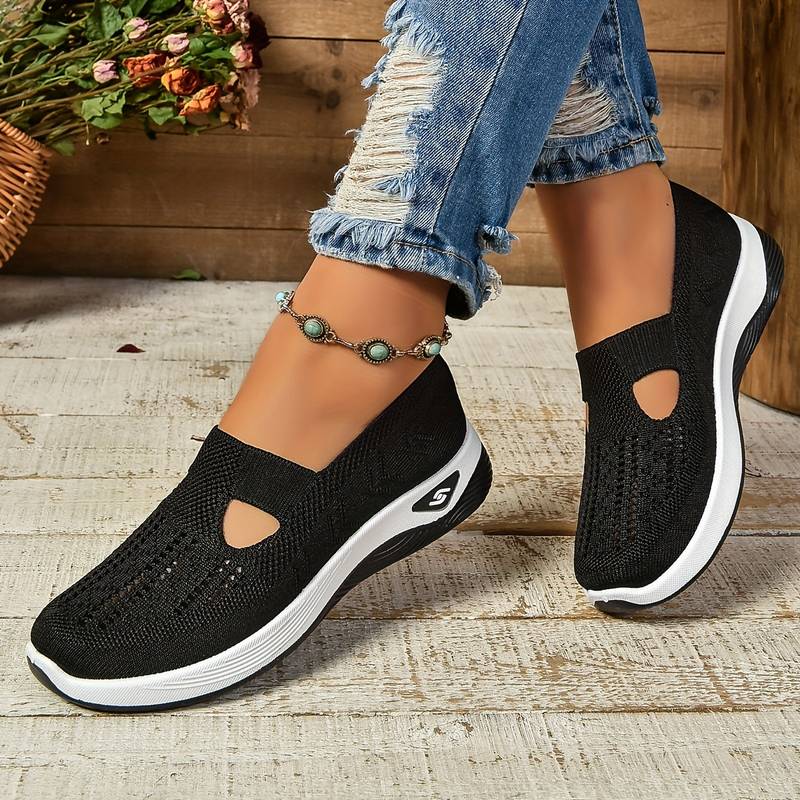 Rosamaria - Stilfulde Slip On Sneakers Med Udskæringer Til