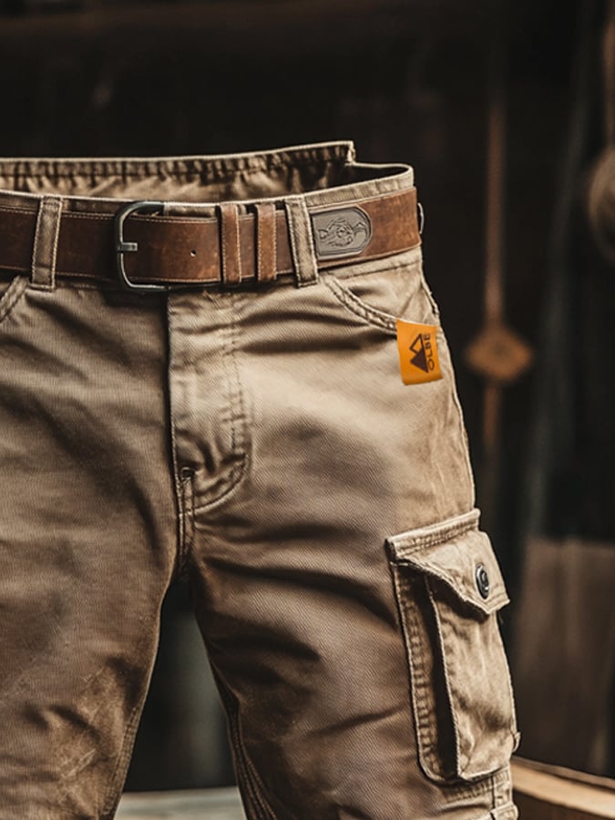 Moderne Praktiske Komfortable Arbejds Shorts