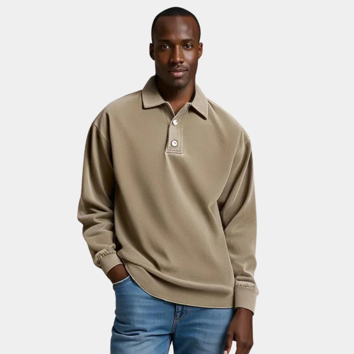 Elegant Stilfuld Premium Polo Sweater