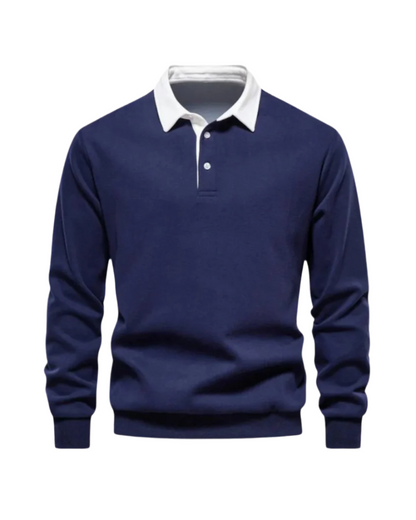 Elegant Casual Stilfuld Polo Sweater