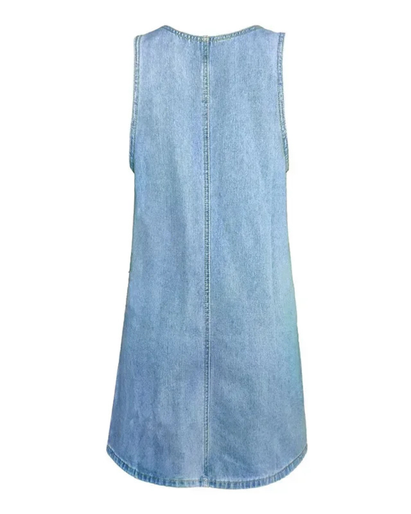 Elegant Sommerkjole med Flatterende Snit
