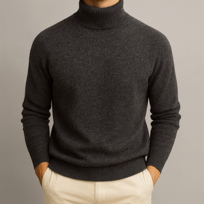 Kristian | Rund hals striksweater med klassisk pasform