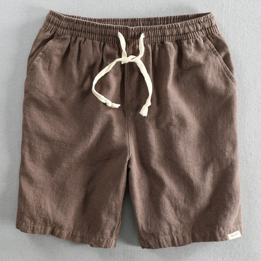 Japansk Inspirerede Åndbare Bomulds Shorts