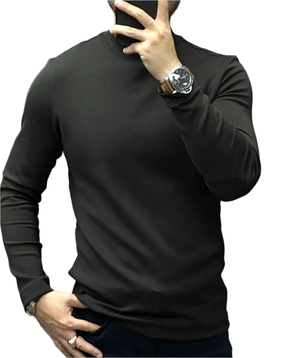 Elegant Tidløs Klassisk Herre Sweater