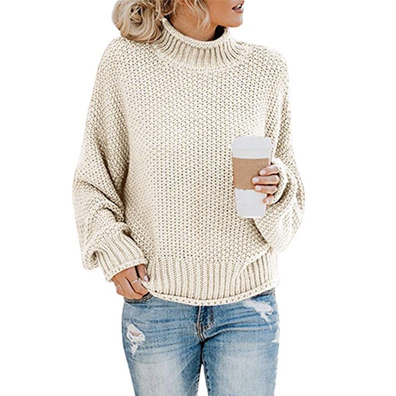 ChicCozy - Rullekrave sweater med høj hals