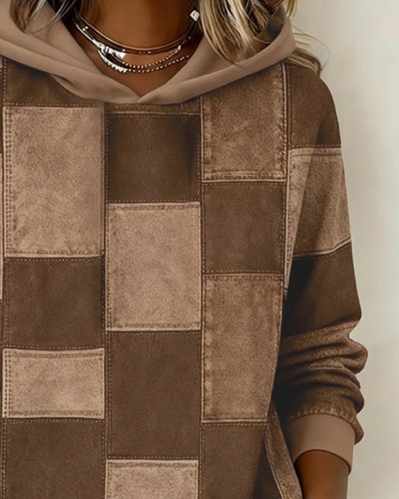 Ronja | Ternet hoodie i blødt bomuldsmix med lange ærmer