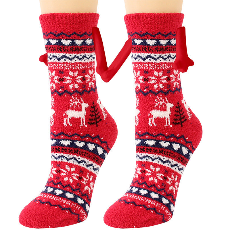 Prancer | Julesokker med magnetiske hænder til par