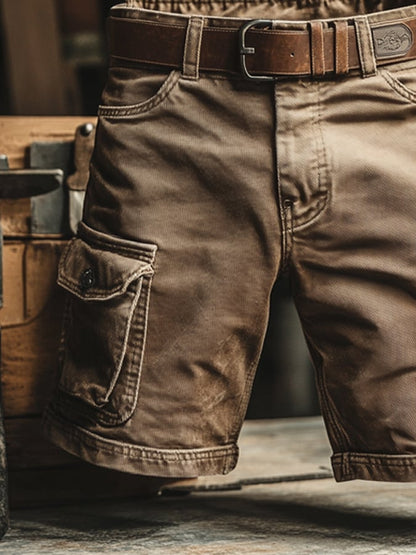 Moderne Praktiske Komfortable Arbejds Shorts