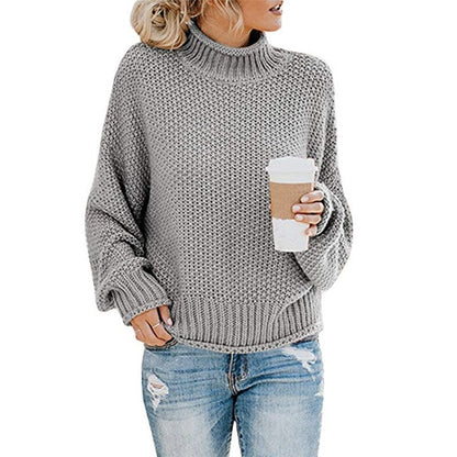 ChicCozy - Rullekrave sweater med høj hals