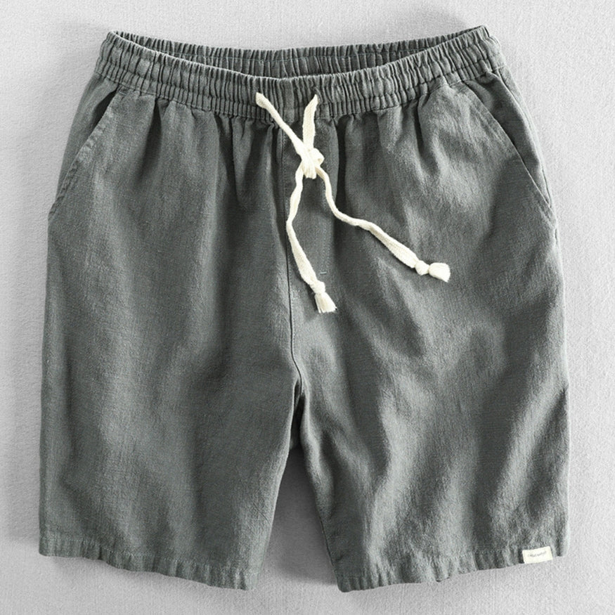 Japansk Inspirerede Åndbare Bomulds Shorts