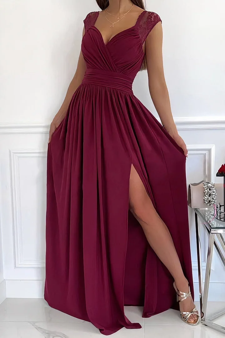Moderne Elegant Stilfuld Ærmeløs Maxikjole