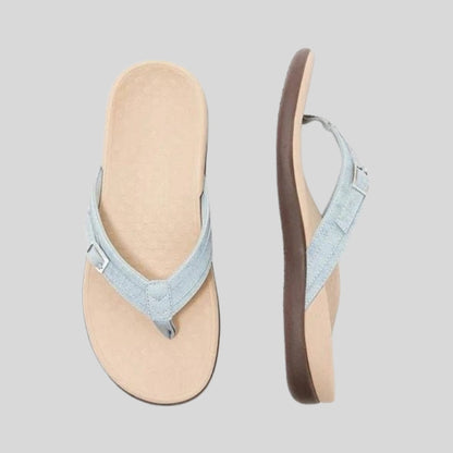 Lena – Klassiske flip-flop hjemmesko med bløde stropper