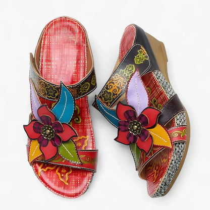 Madison – Kilesandaler med blomsterdetaljer