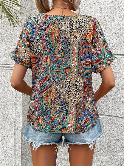 Livia - Lockeres Sommer-Paisley-Top