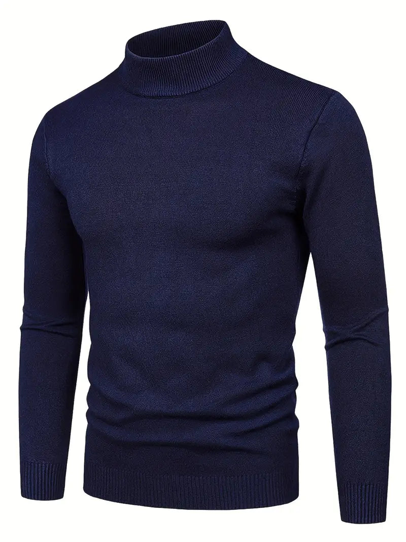 Elegant Turtleneck Sweater Til Herrer