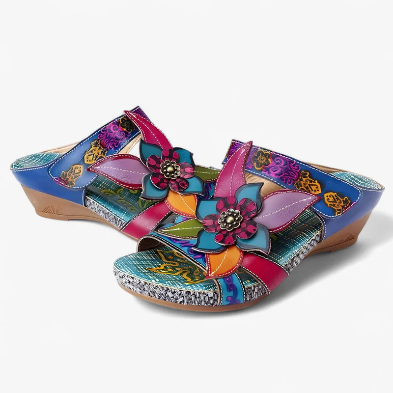 Madison – Kilesandaler med blomsterdetaljer