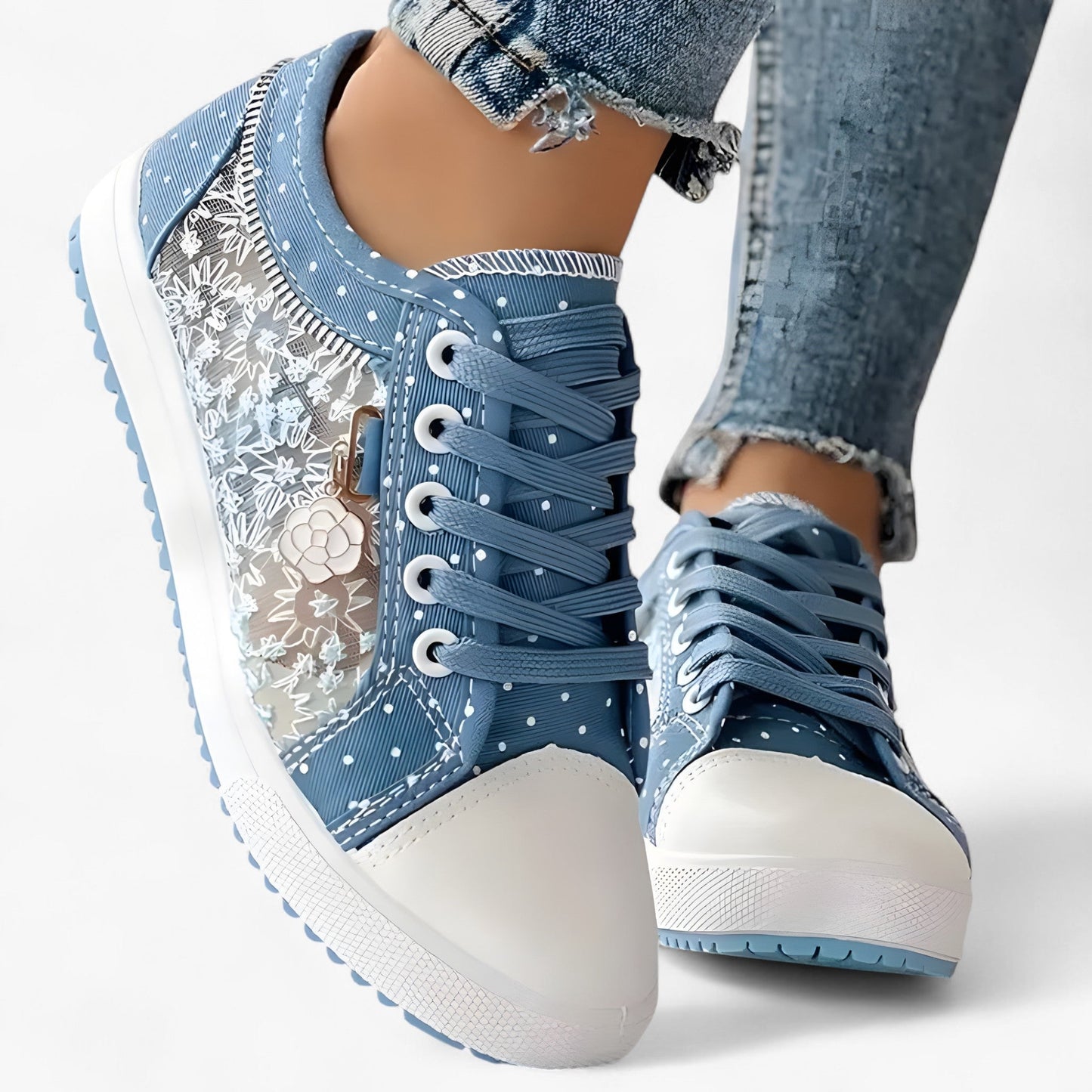 Lina - Komfortable ortopædiske sneakers med fjerlet