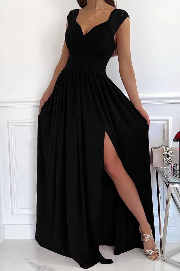 Moderne Elegant Stilfuld Ærmeløs Maxikjole