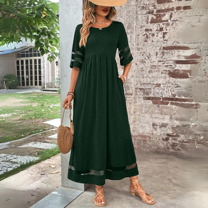 Dame Elegant Stilfuld Casual Maxi-kjole