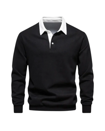 Elegant Casual Stilfuld Polo Sweater
