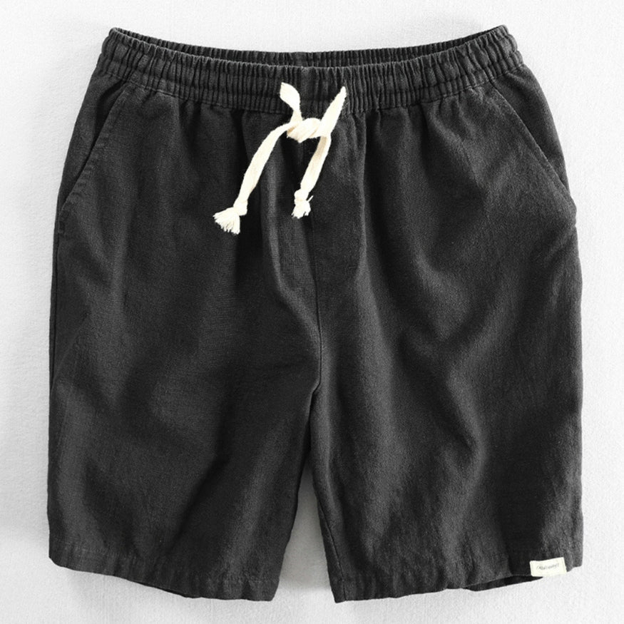 Japansk Inspirerede Åndbare Bomulds Shorts