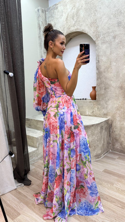 Dame Elegant Chic Formelt Midi Kjole