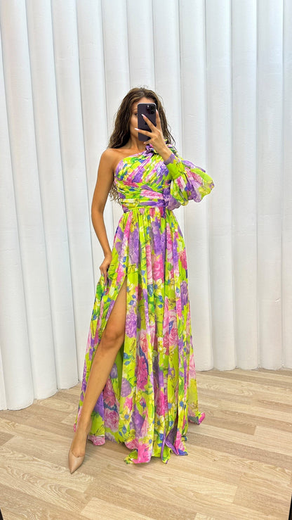 Dame Elegant Chic Formelt Midi Kjole