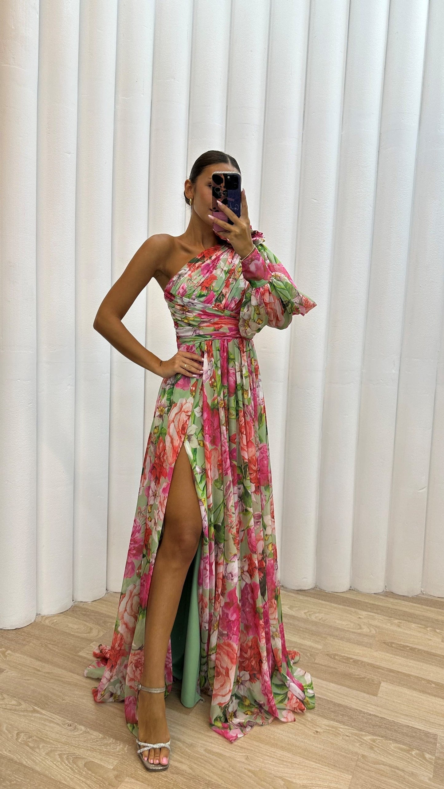 Dame Elegant Chic Formelt Midi Kjole