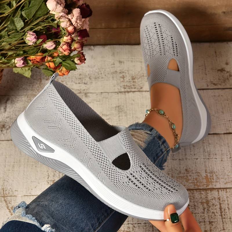 Rosamaria - Stilfulde Slip On Sneakers Med Udskæringer Til