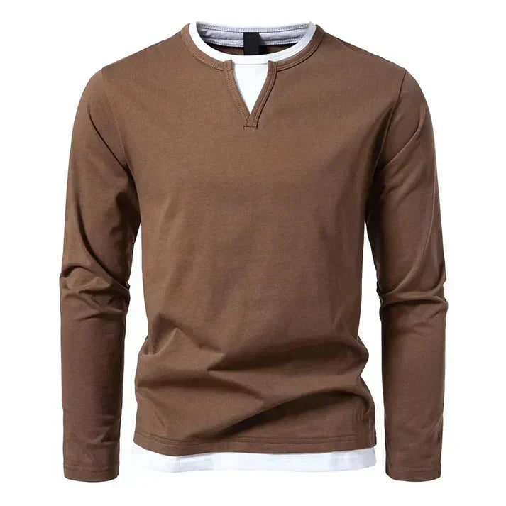 Premium Langærmet T-Shirt I Kæmmet Bomuld