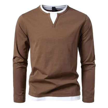 Premium Langærmet T-Shirt I Kæmmet Bomuld