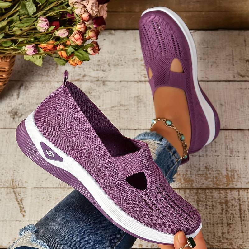 Rosamaria - Stilfulde Slip On Sneakers Med Udskæringer Til
