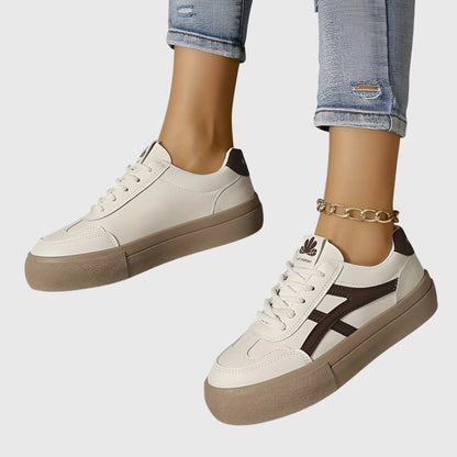 Dame Forårs Casual Snøresko Retro Sneakers