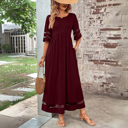 Dame Elegant Stilfuld Casual Maxi-kjole