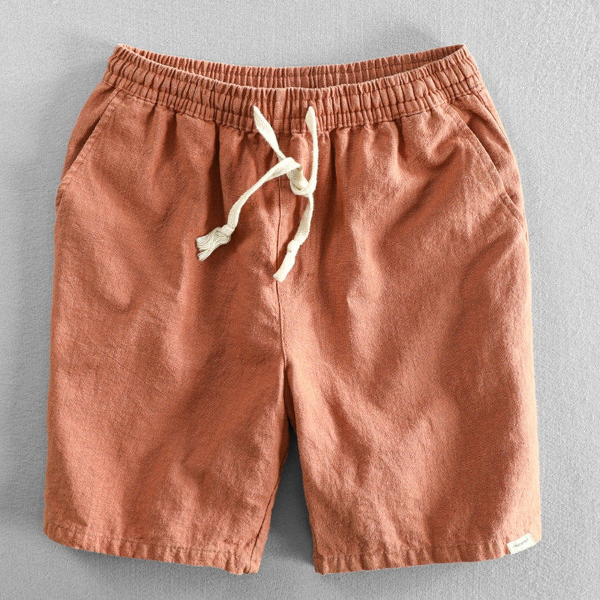 Japansk Inspirerede Åndbare Bomulds Shorts