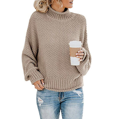 ChicCozy - Rullekrave sweater med høj hals