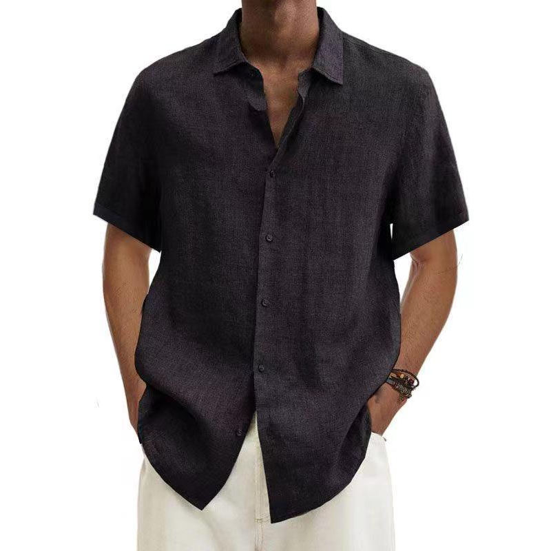 Elegant Stilfuld Casual Kort Skjorte